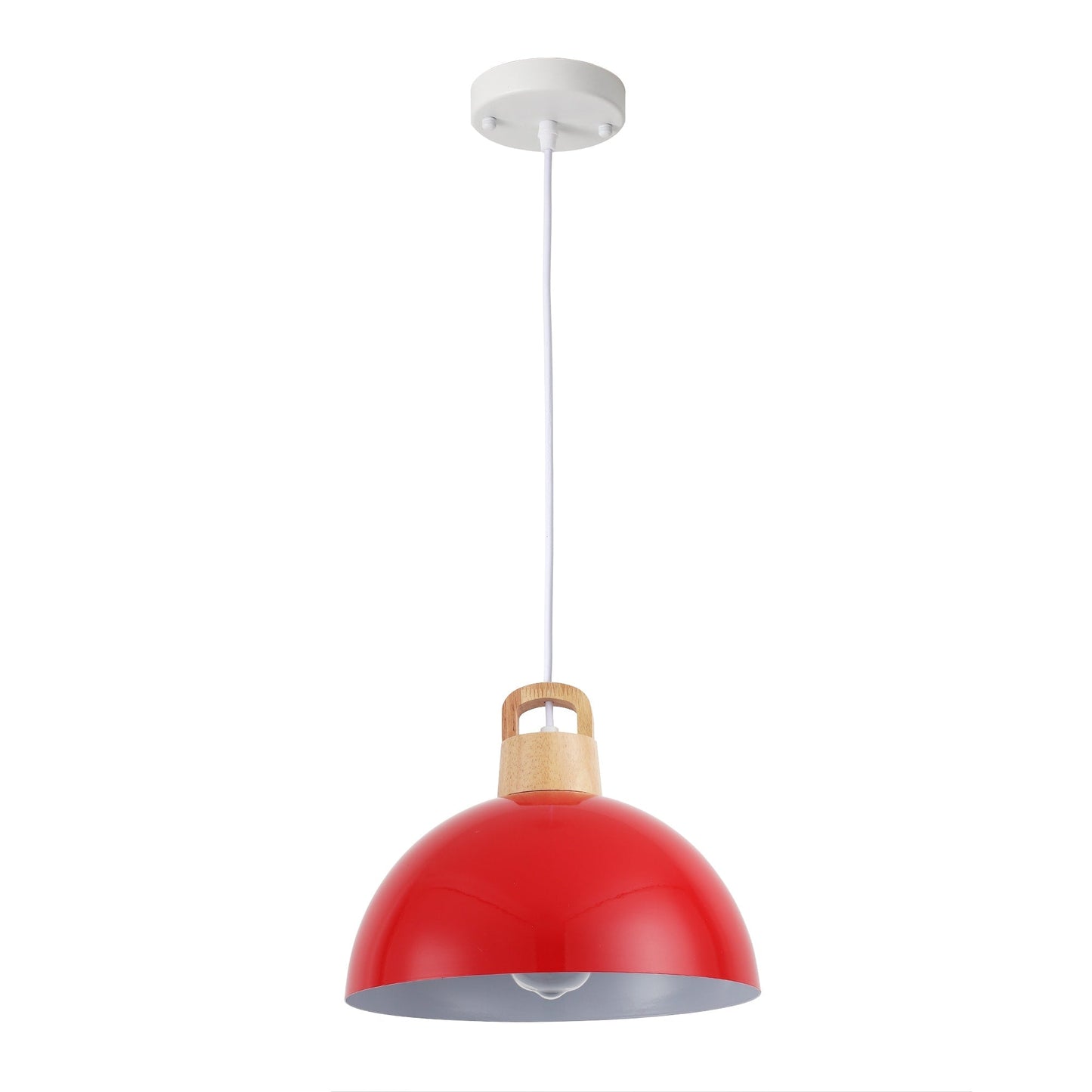 1-Light Modern Pendant Light Fixture with Plug-in Switch for Kitchen Island