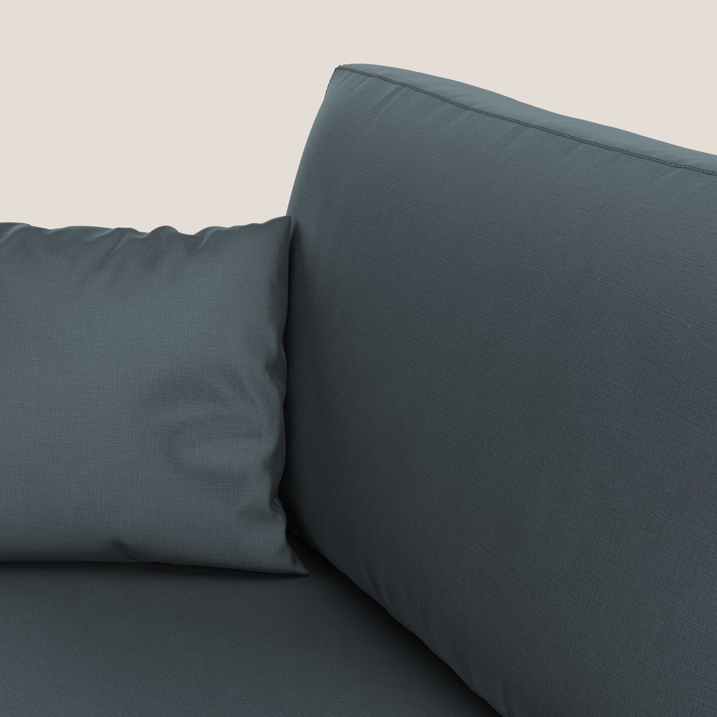 Andromeda divano letto angolare in velluto morbido impermeabile T01 petrolio