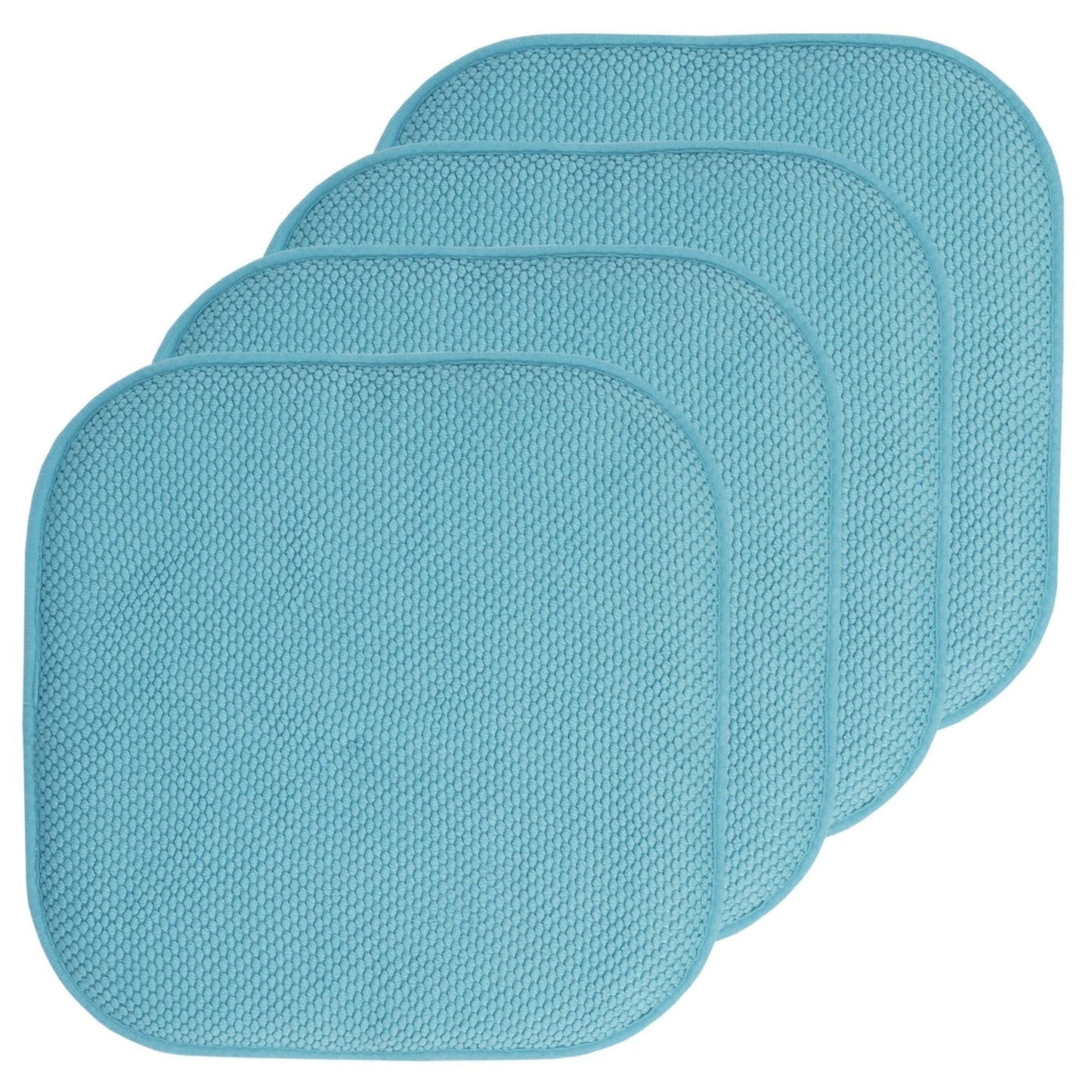 16-in. Square Non-slip Memory Foam Seat Cushions (2 OR 4) - 16 X 16