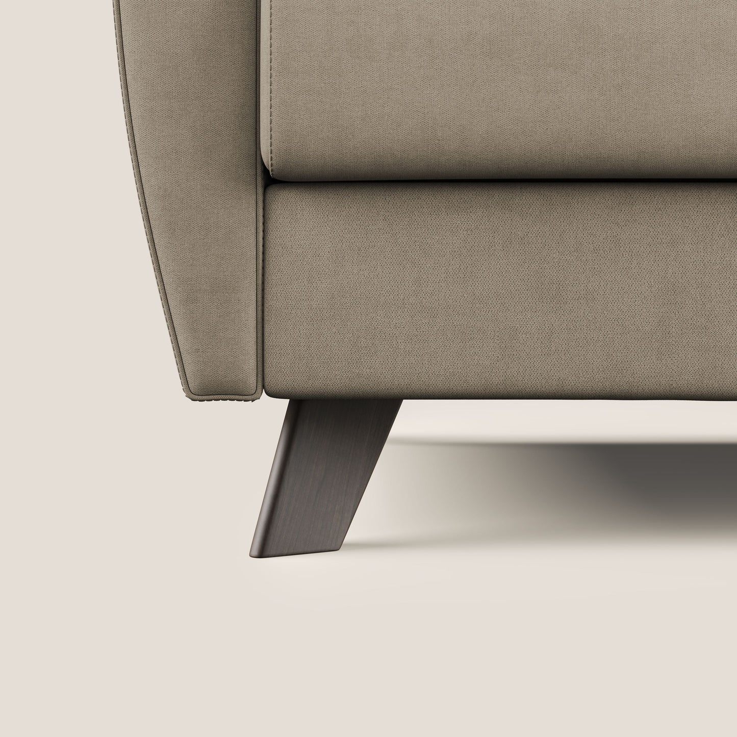 Callisto Divano letto matrimoniale in tessuto morbido impermeabile T02 beige