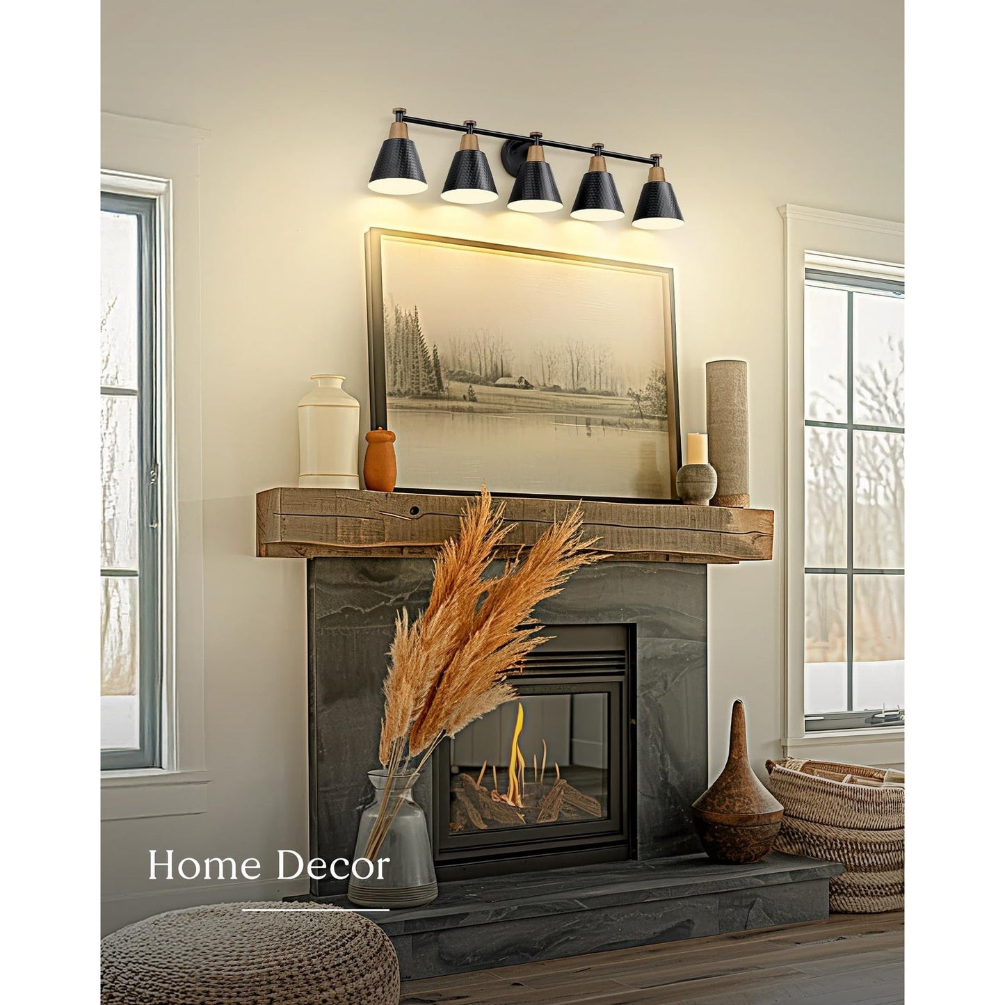 3/5/6-Light Modern Bathroom Vanity Light