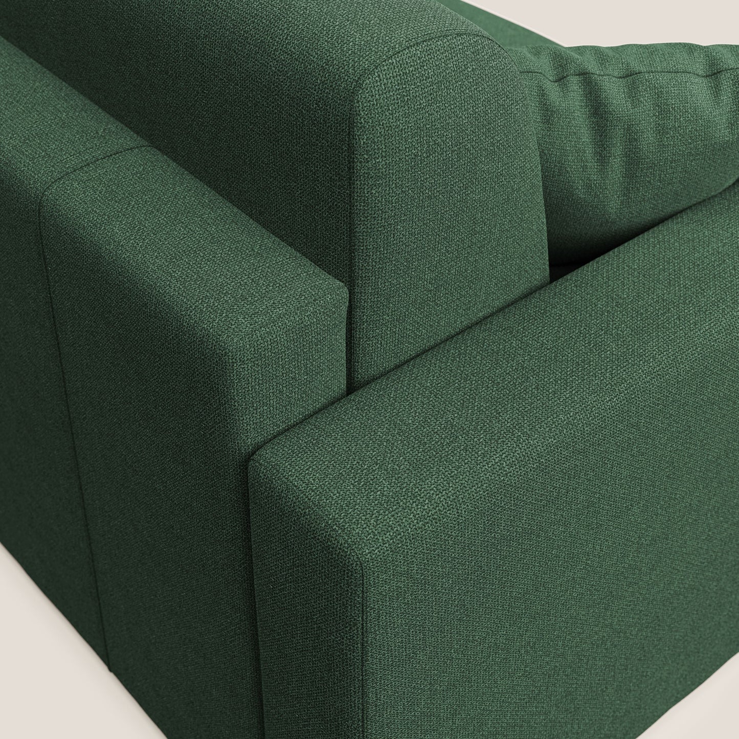 Best Divano letto angolare con penisola in tessuto smacchiabile QuickClean T08 verde