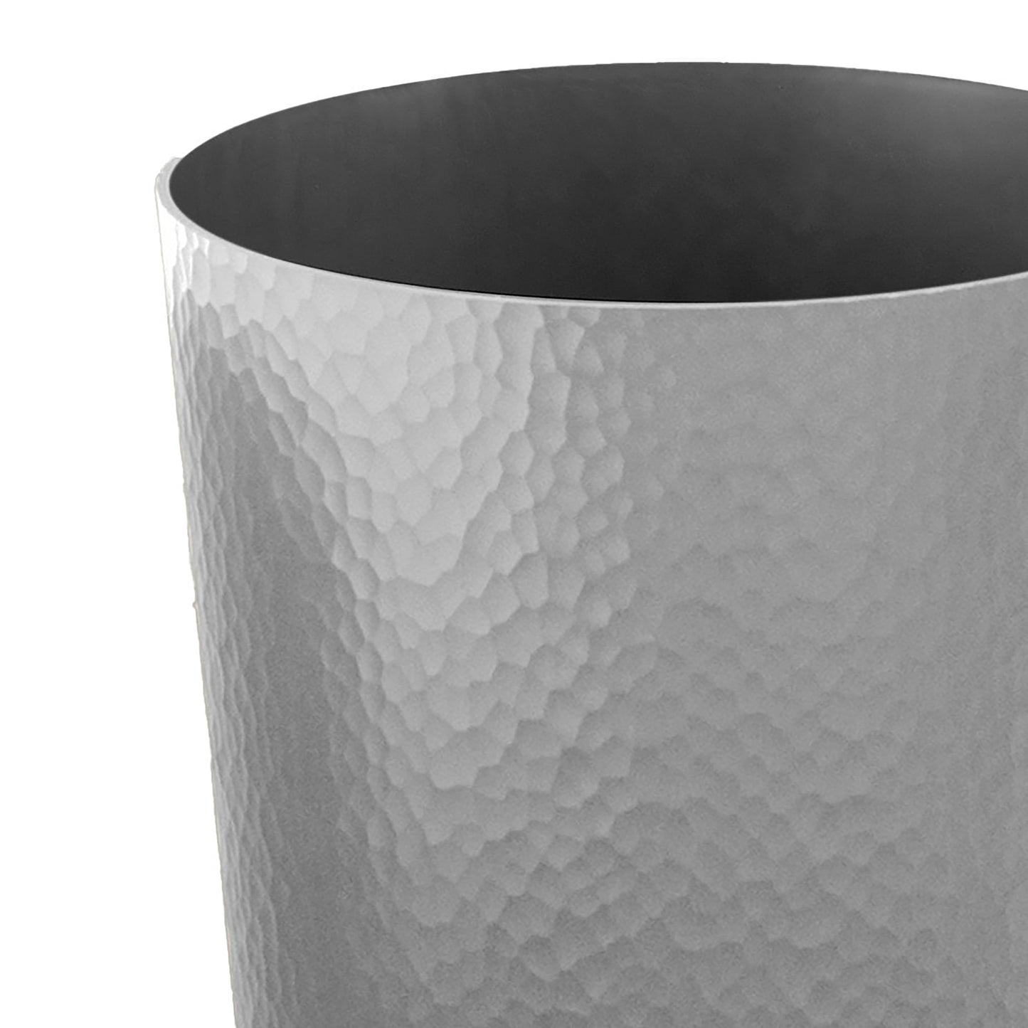 Bath Bliss Hammered Textured Trash Can