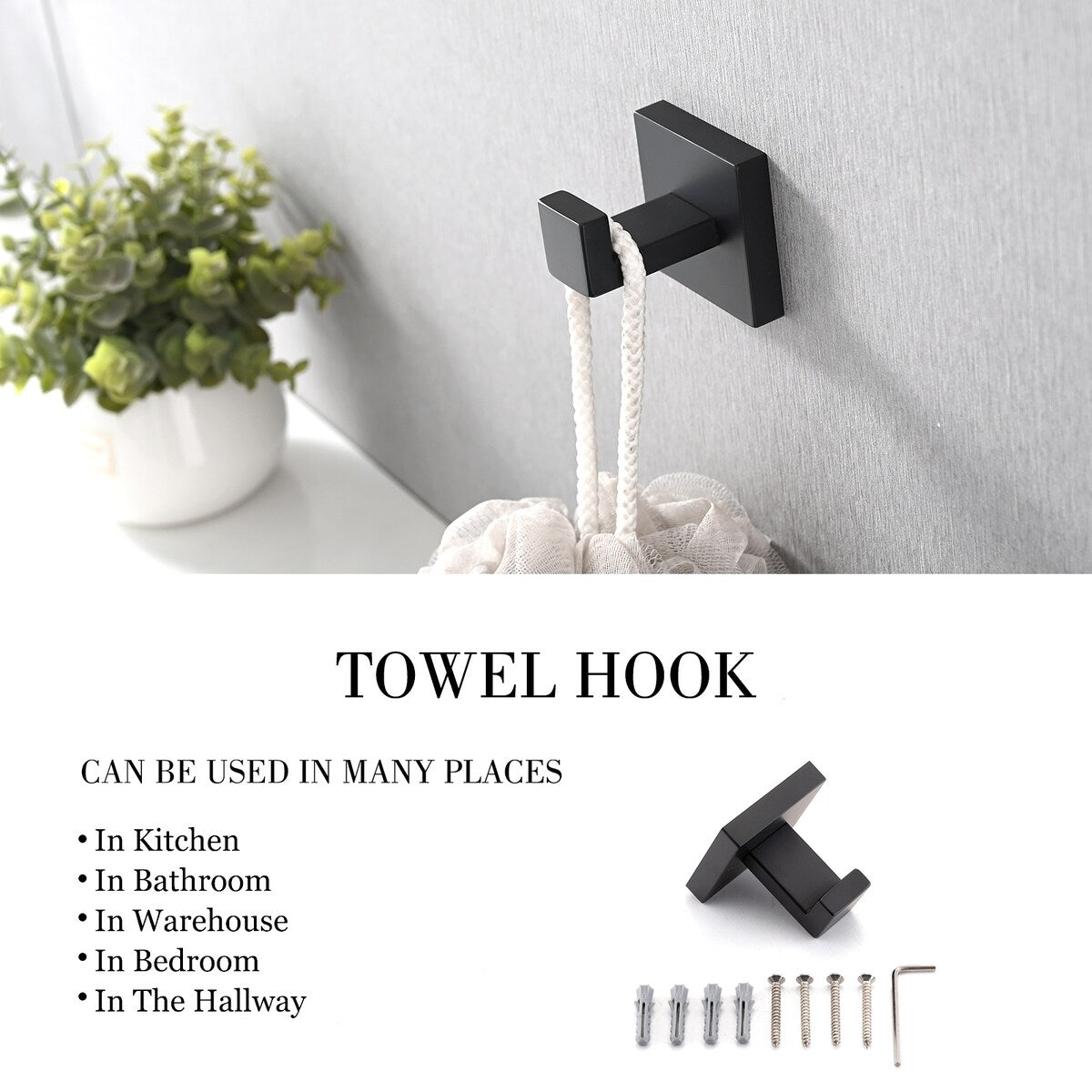 Bathlet 5-Piece Bath Hardware Set in Stainless Steel