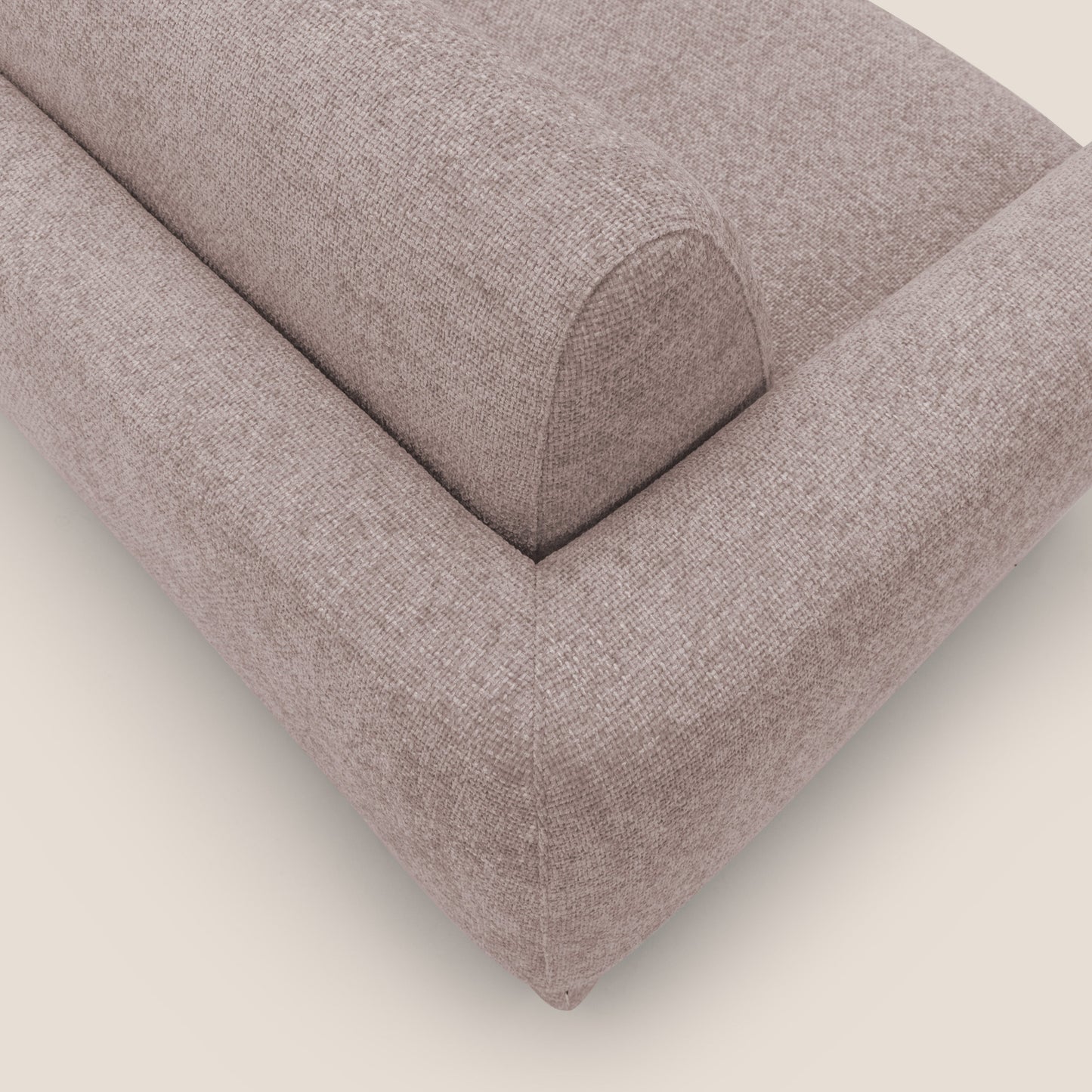 Happy Divano letto matrimoniale con materasso h18 cm in tessuto impermeabile T10 rosa