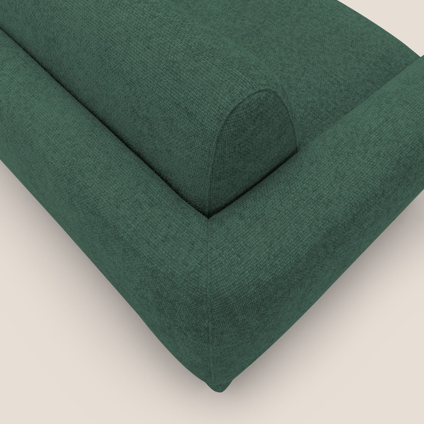 Happy Divano letto matrimoniale con materasso h18 cm in tessuto impermeabile T10 verde