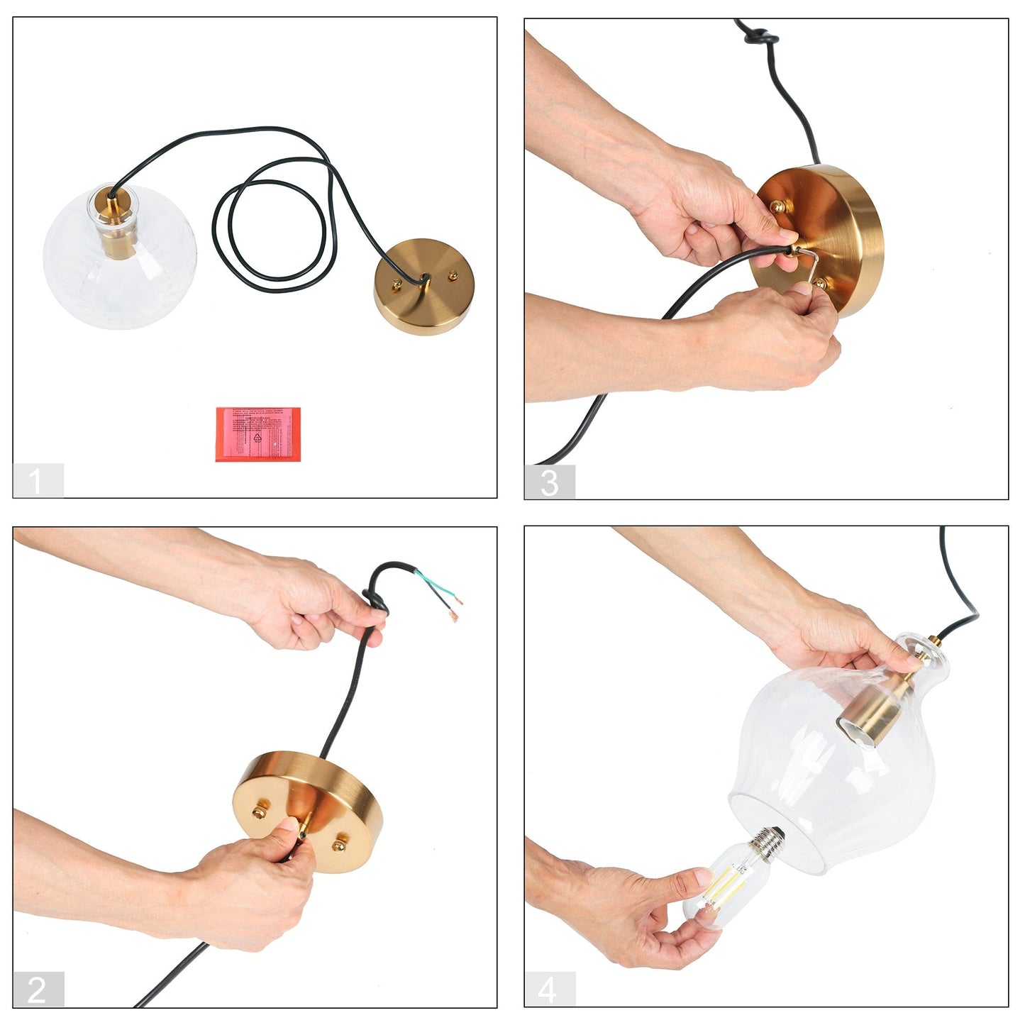 Coria Mid-century Modern Brass Pendant Light 1-Light Chic Dimmable Kitchen Island Lamp Fluted Glass Dining Room