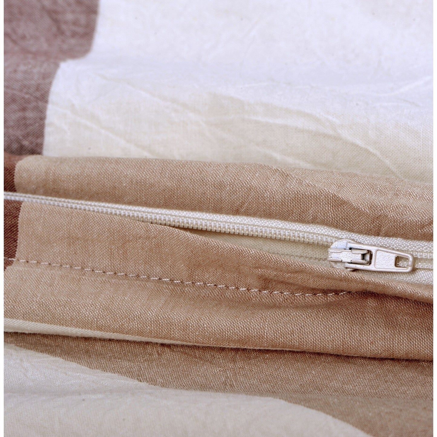 Cotton Plaid Windowpane Check 3-piece Duvet Cover Set