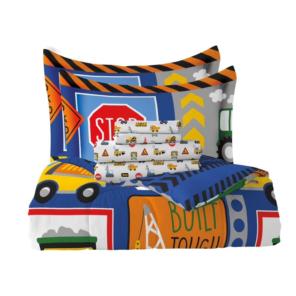 Dream Factory Under Construction Microfiber Bed in a Bag