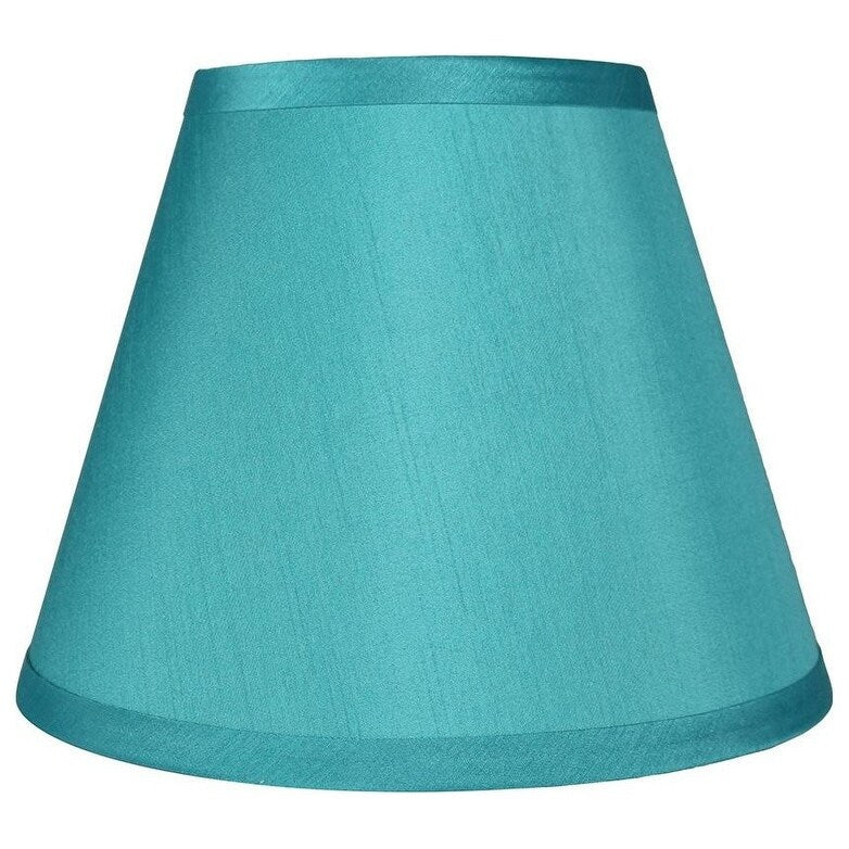 Hardback Faux Silk Conical Lamp Shade, 5 inch Top, 9 inch Bottom, 7 inch Slant