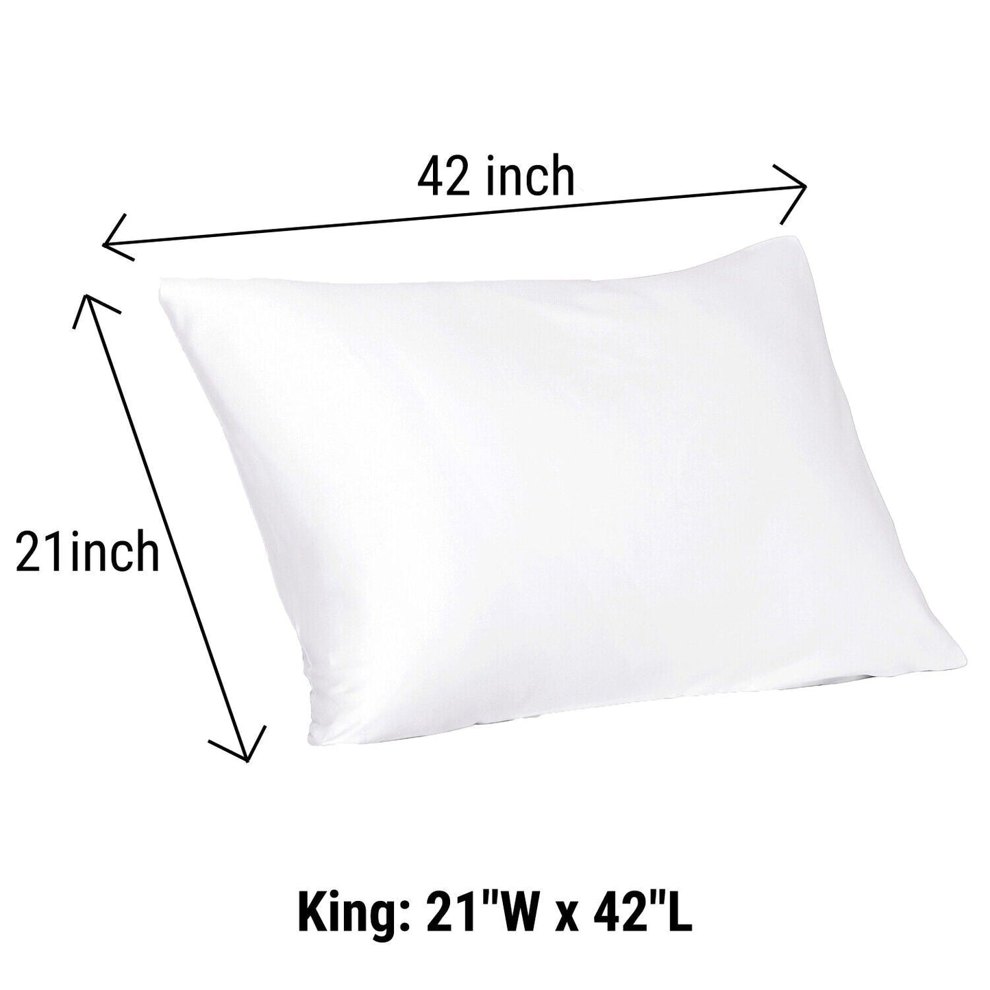 Hotel Collection White Soft Sateen Turkish Cotton Pillowcases Set of 4