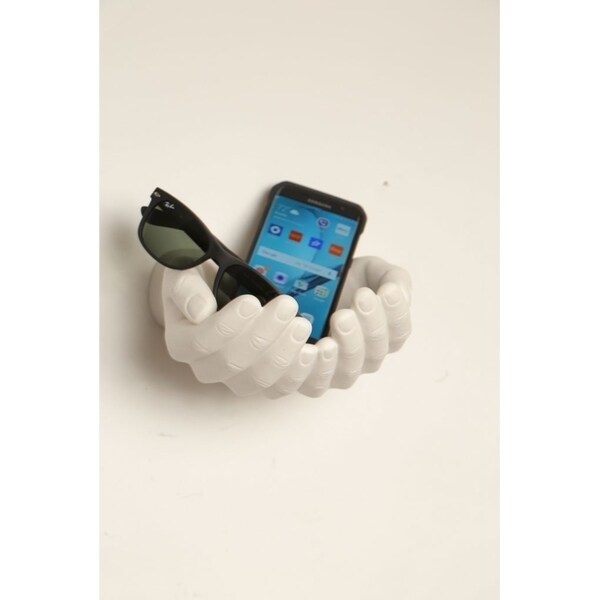 Interior Illusions Plus White Hands Out Wall Mount - 7.5 long