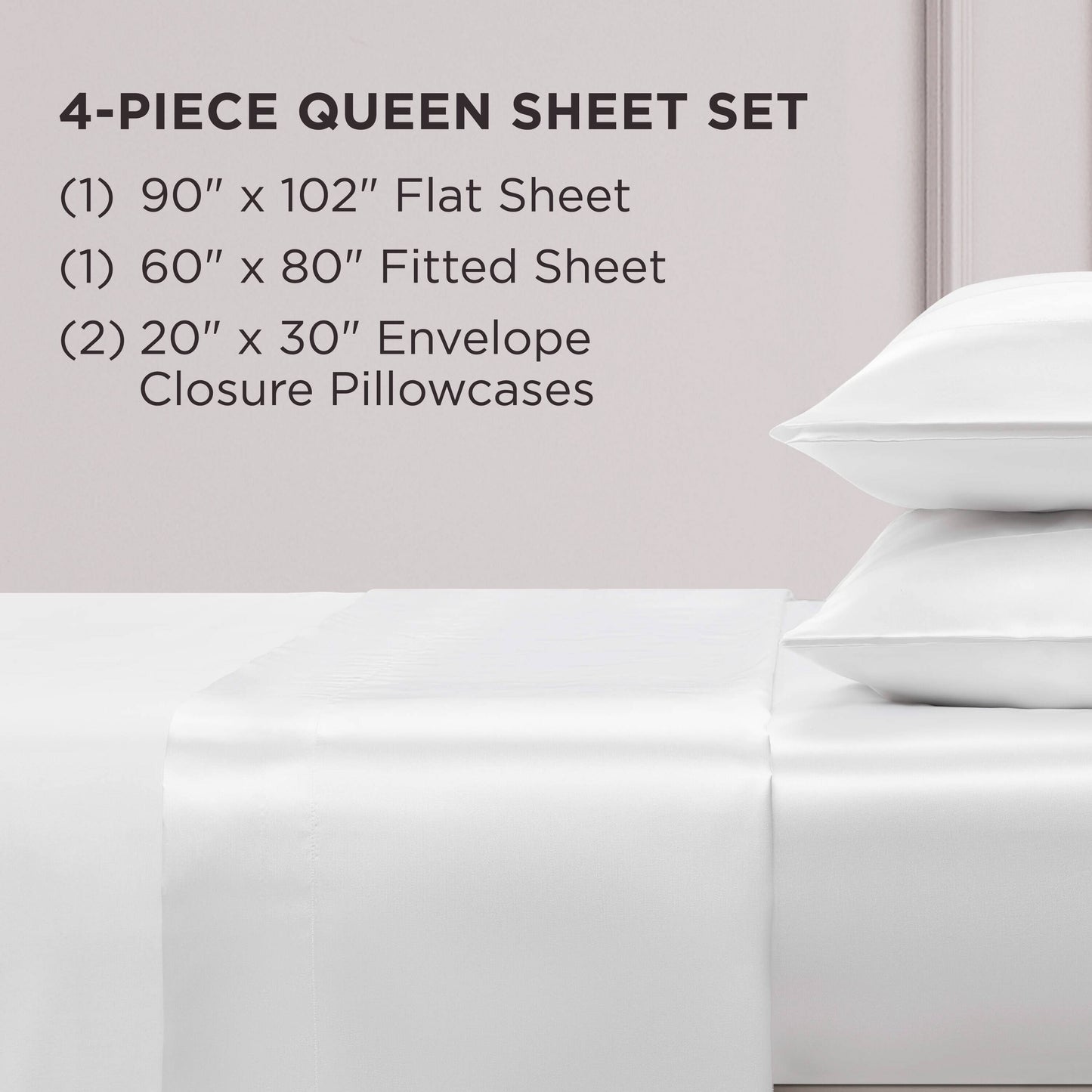 Juicy Couture Silky Satin Sheet Set