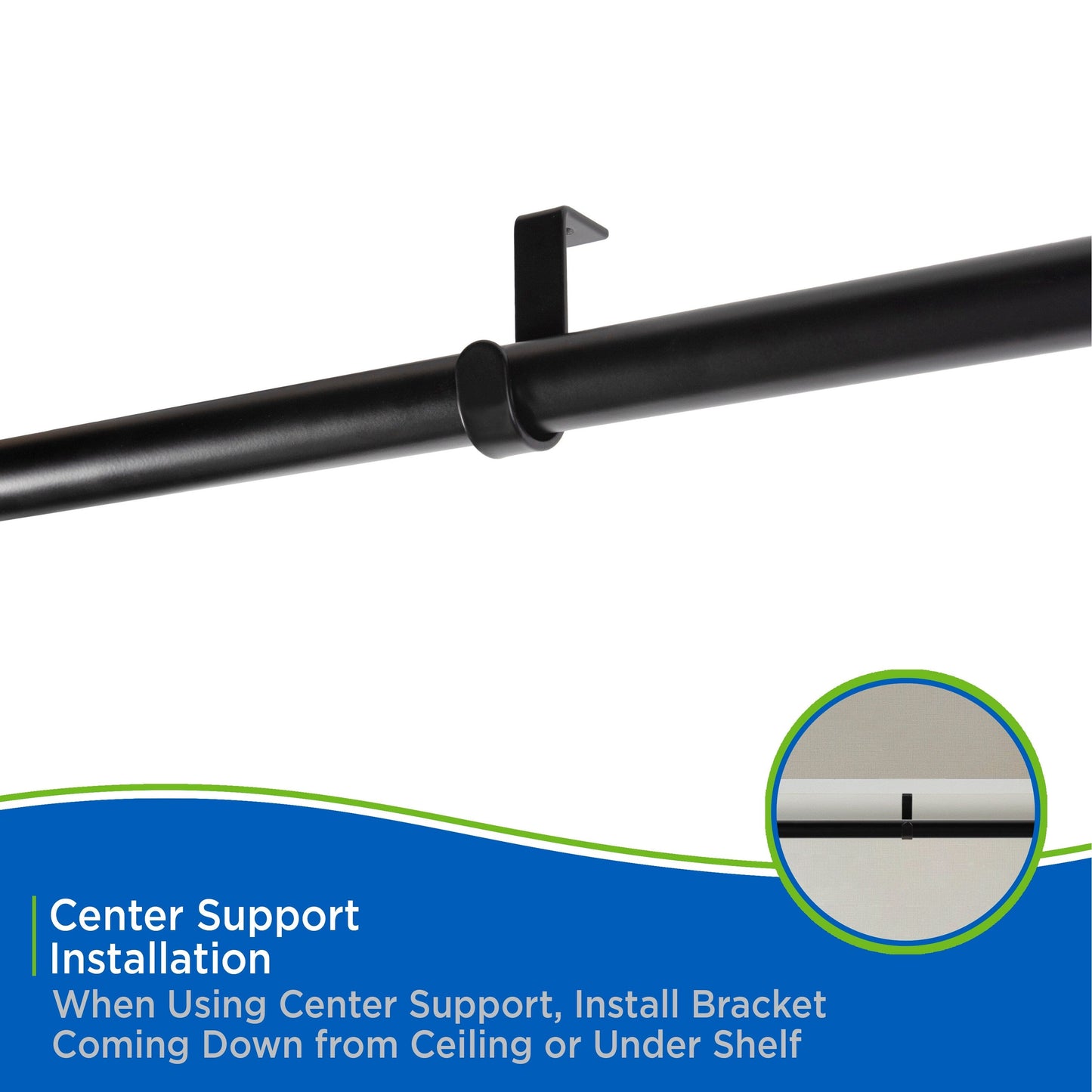 Kenney Twist & Fit 1 Tension Utility Rod, 48-84