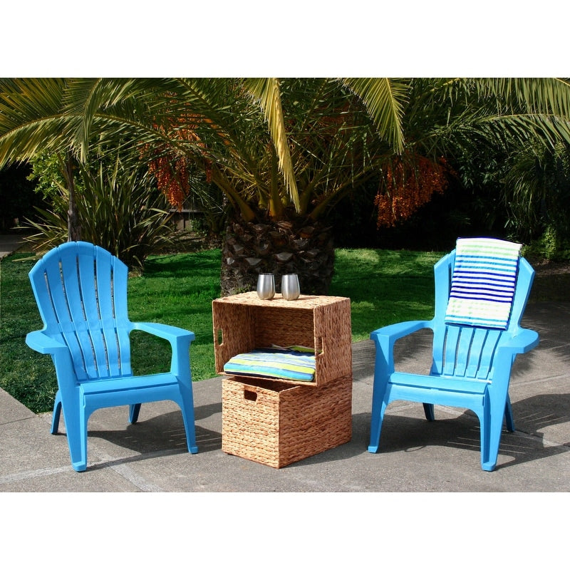 Wicker Seagrass Baskets Hampers Set of 2 Cut Out Handles