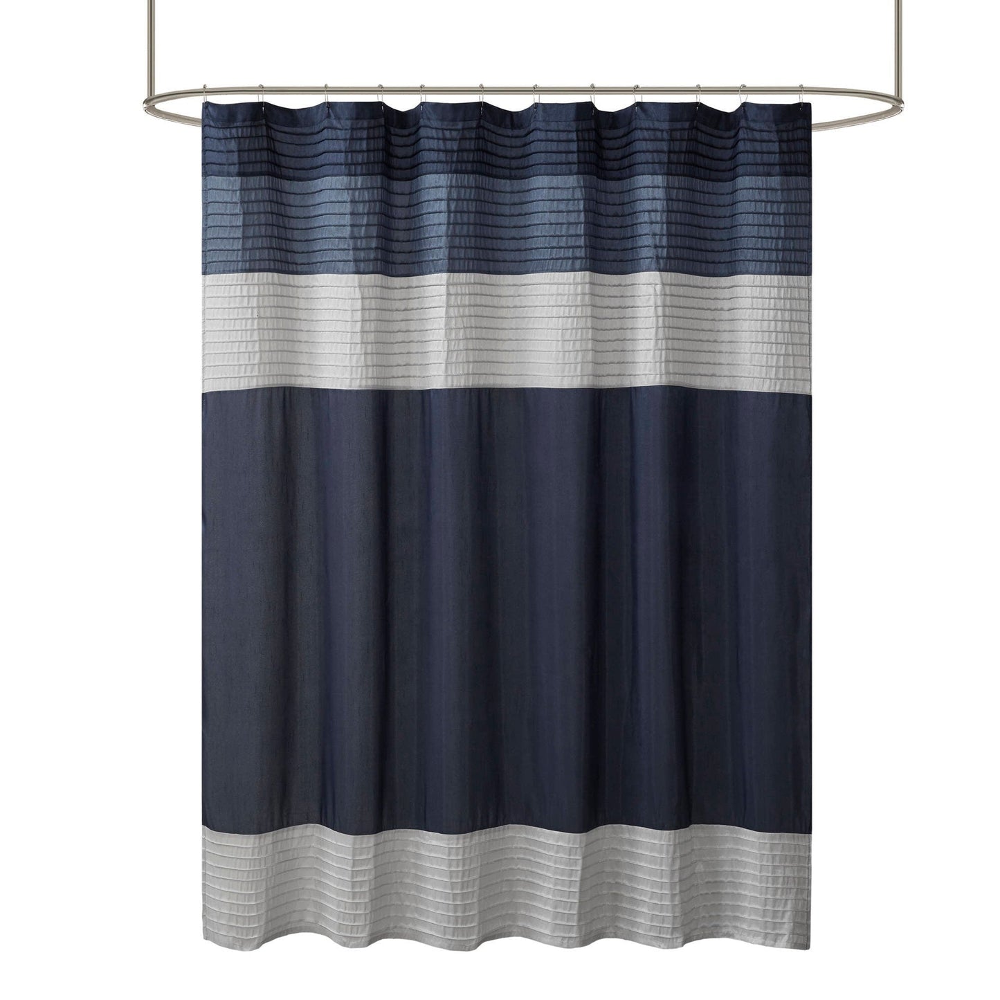 Madison Park Amherst Faux Silk Shower Curtain