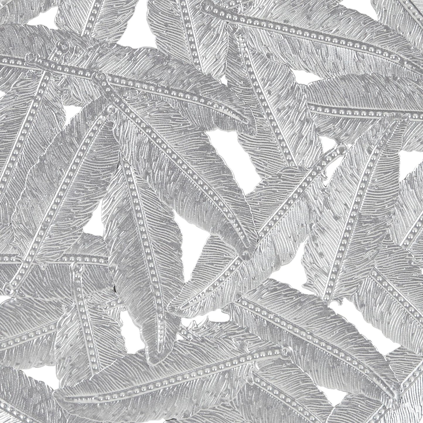 Madison Park Rosalie Textured Feather 3-piece Metal Disc Wall Decor Set