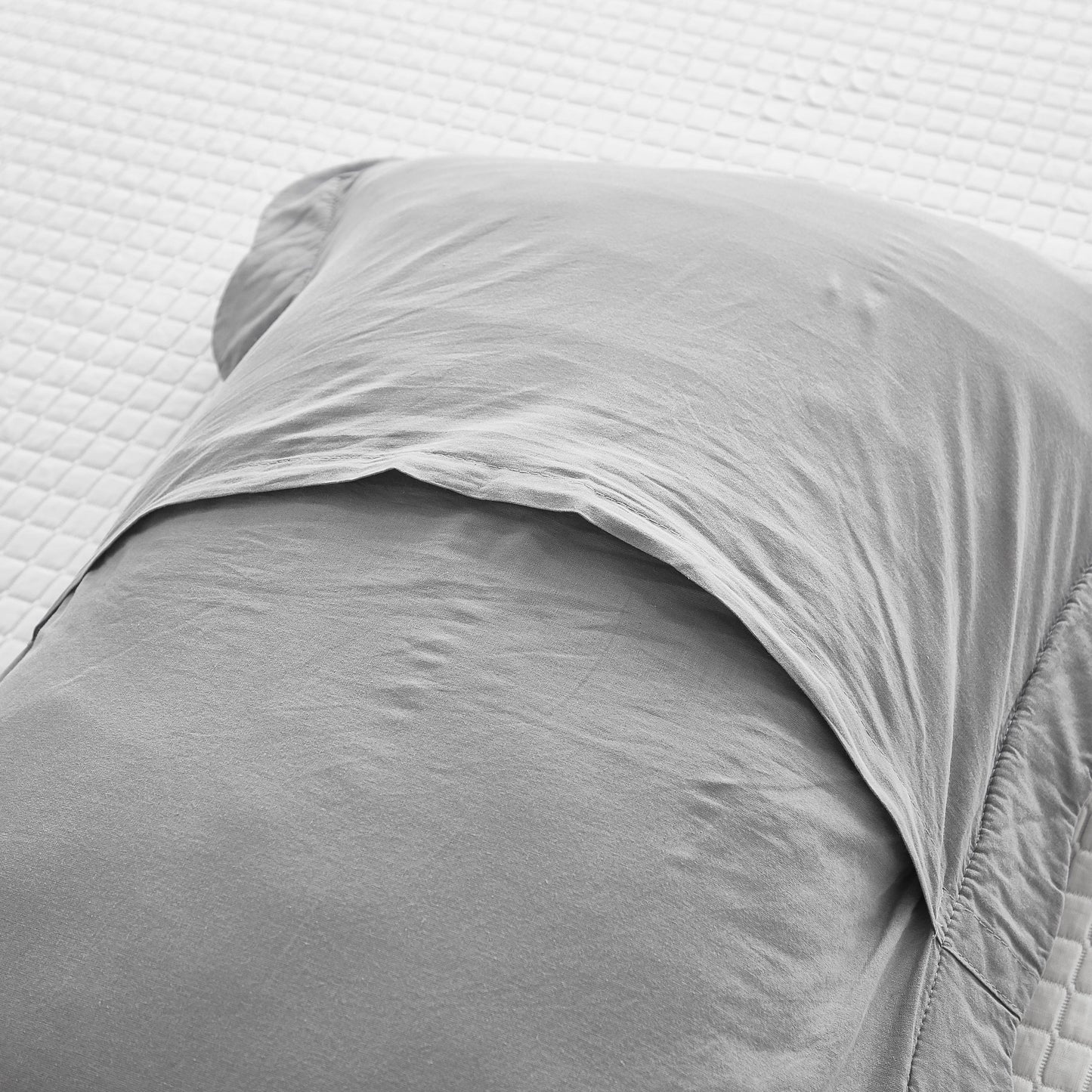 MarCielo 2-Piece 100% Cotton Embroidered Quilted Pillow Shams