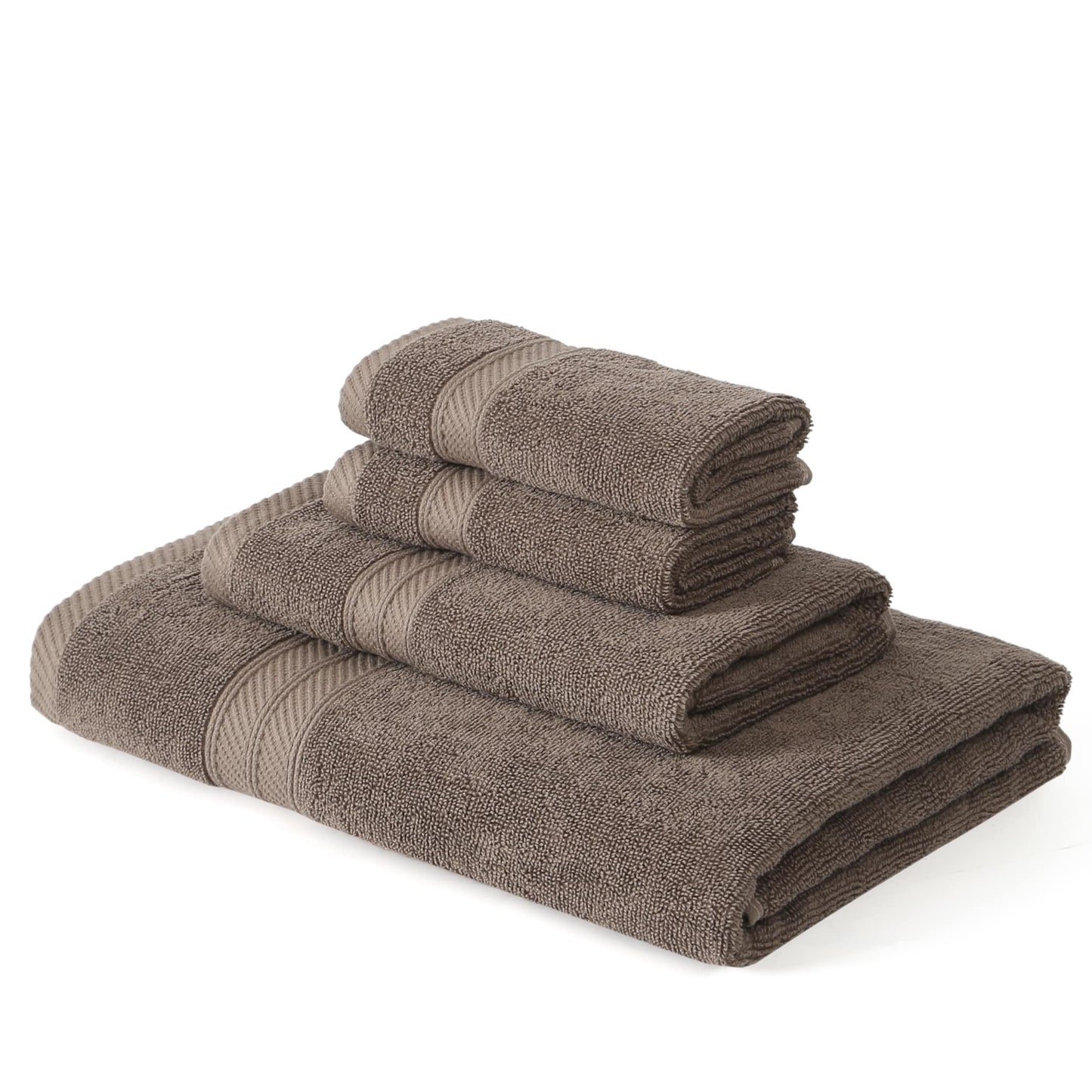 Modern Threads Trefoil Filigree 6 Piece Yarn Dyed Jacquard Towel Set
