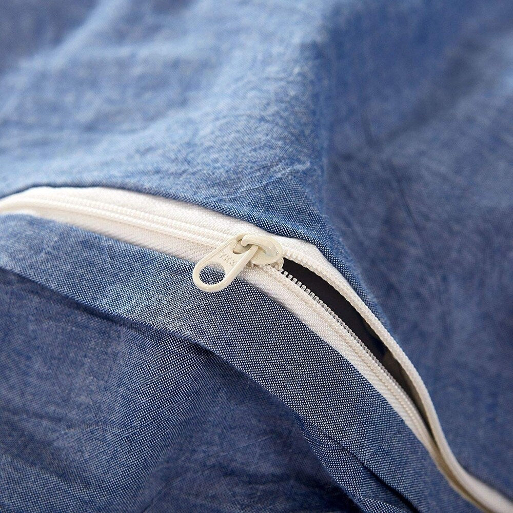 PomPom Cotton Reversible Duvet Cover Set