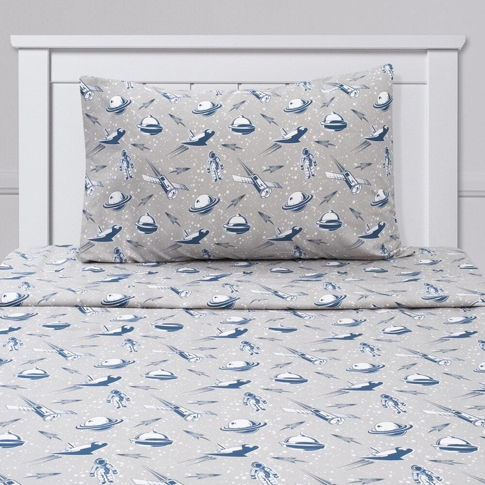 Spaceships Sheet Set by Sweet Home Collection - Multi