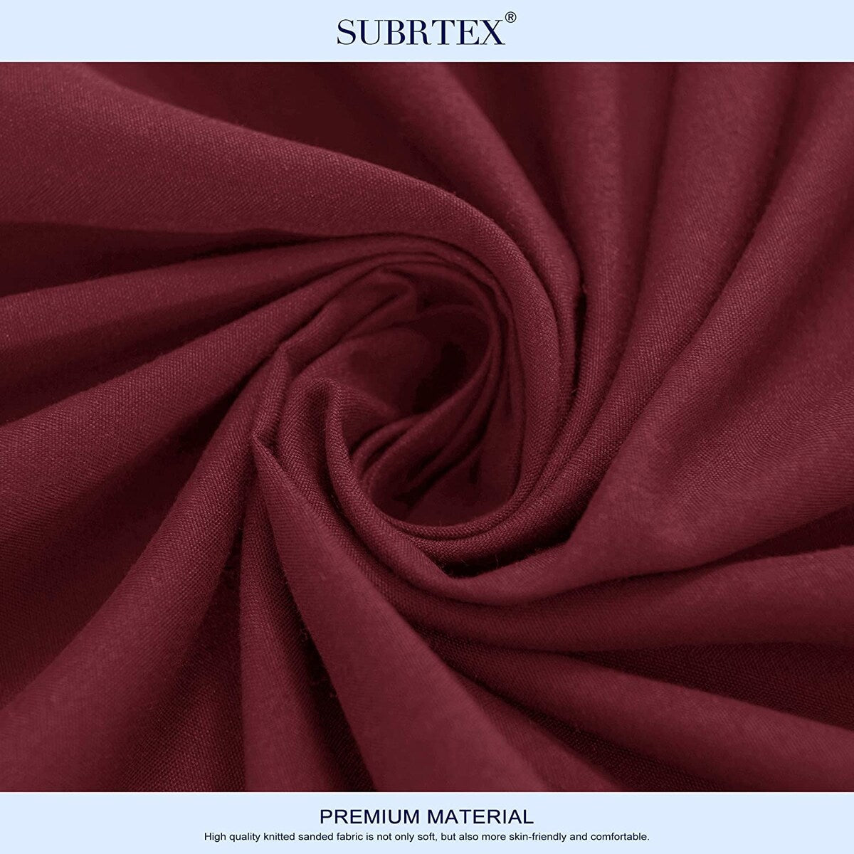 Subrtex Premium Microfiber 15-inch Deep Pocket Fitted Sheet