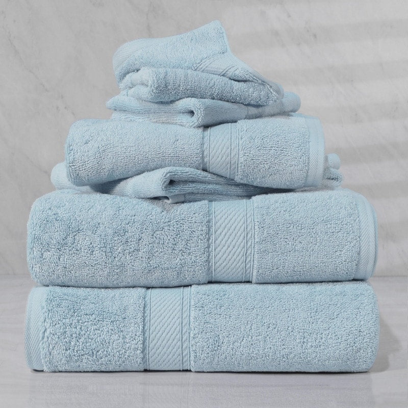 Superior Egyptian Cotton Pile Heavyweight 6-Piece Towel Set