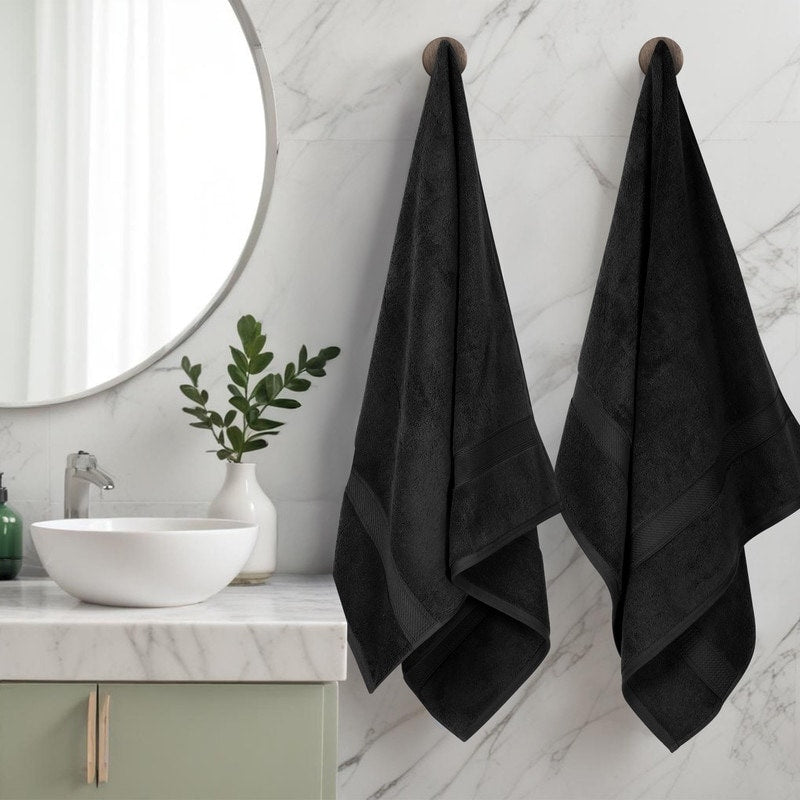 Superior Egyptian Cotton Pile Heavyweight Bath Towel Set of 2