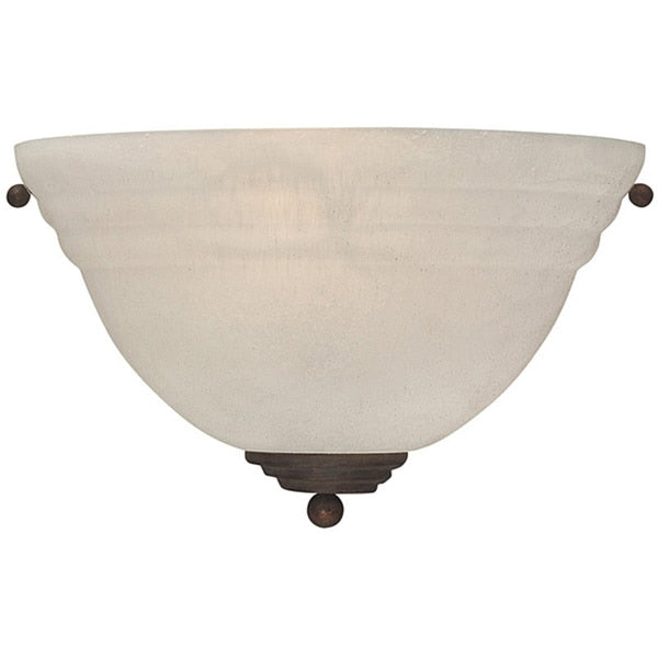 Transitional 1-light Olde Brick Finish Wall Sconce