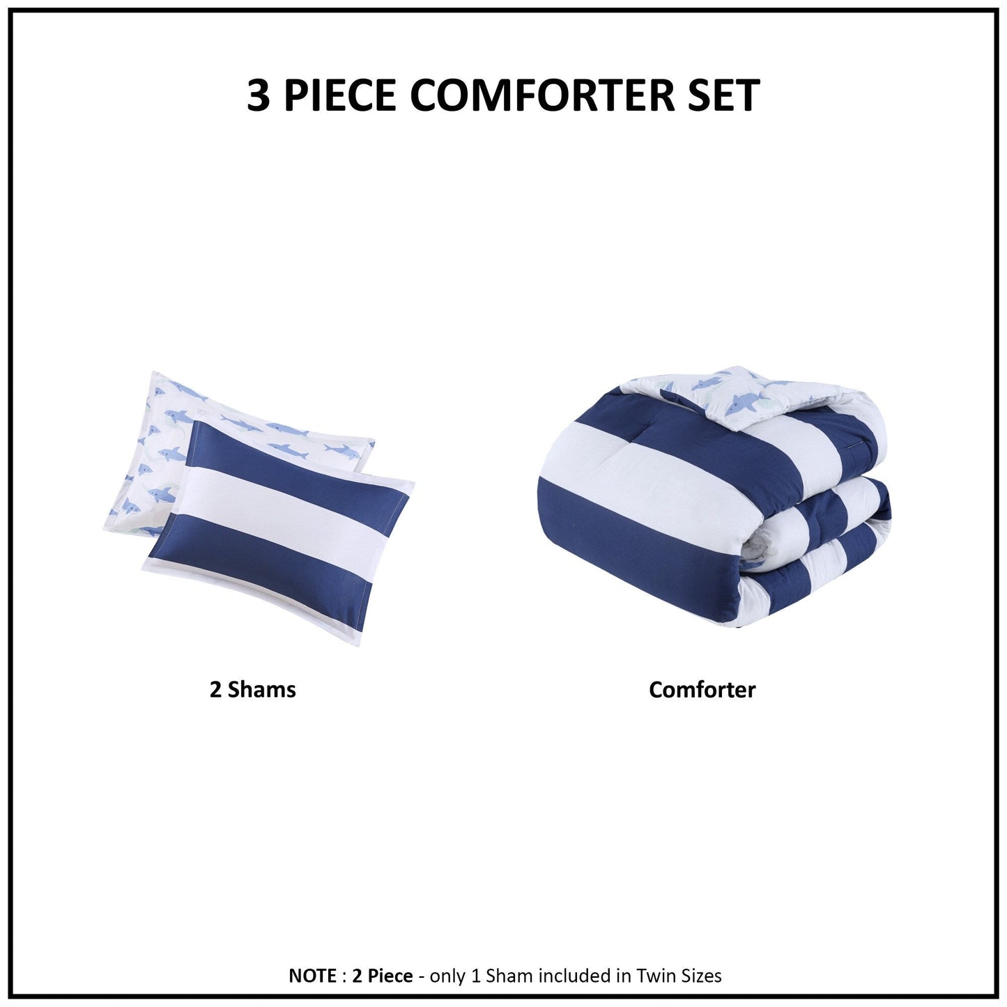 Intelligent Design Kids Dakota Cotton Cabana Stripe Reversible Comforter Set