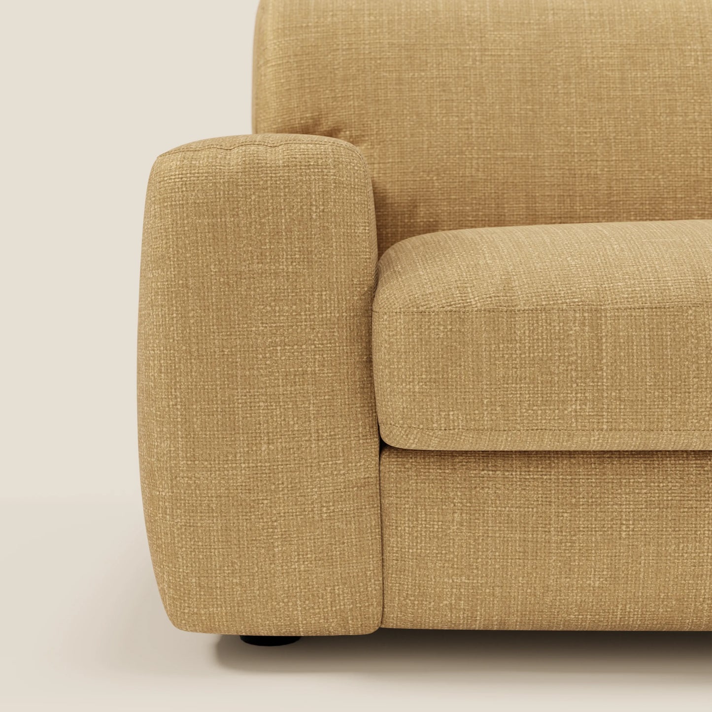 Cloud Divano letto materasso H17 cm dai morbidi cuscini in tessuto impermeabile T06 giallo