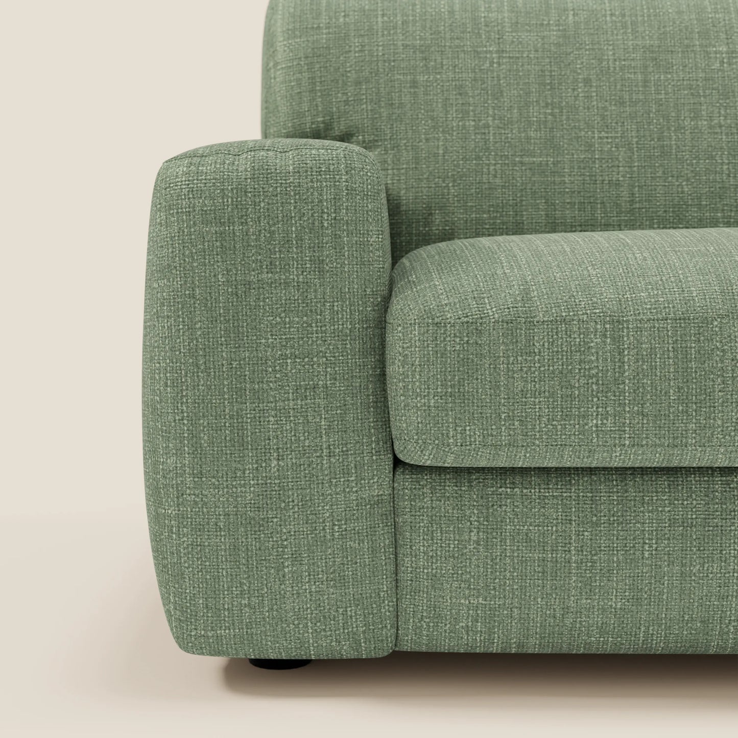 Cloud Divano letto materasso H17 cm dai morbidi cuscini in tessuto impermeabile T06 verde