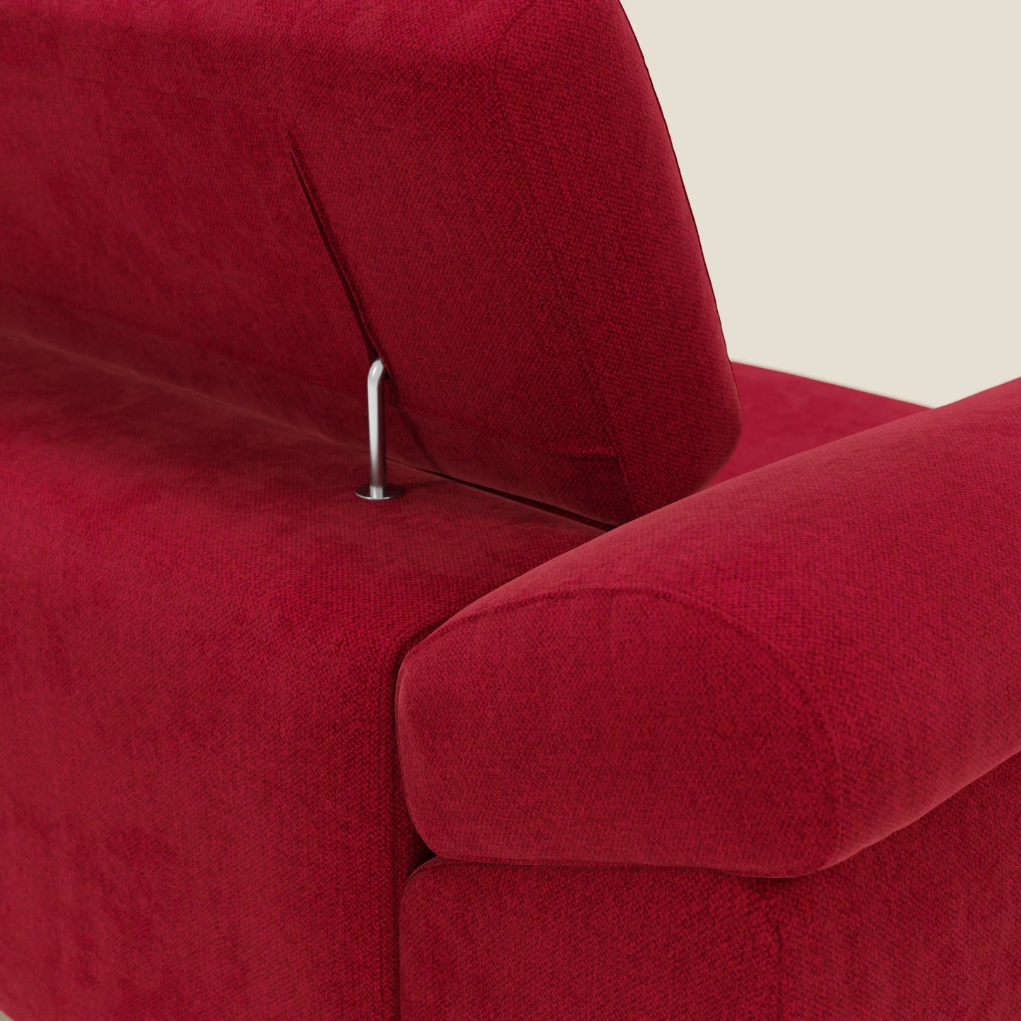 Donatello divano con sedute allungabili braccioli contenitore e poggiatesta reclinabili in tessuto smacchiabile T23 bordeaux