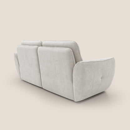 Cerbero divano 2 e 3 posti in morbido bouclé impermeabile T07 bianco