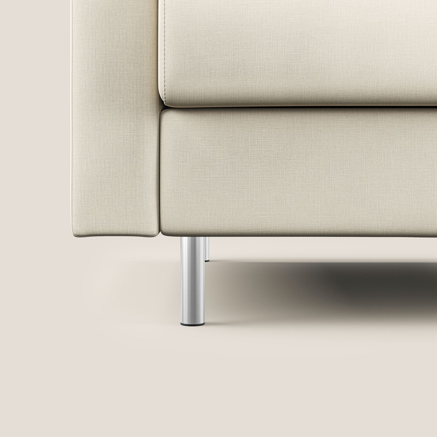 Andromeda divano letto matrimoniale in velluto morbido impermeabile T01 panna