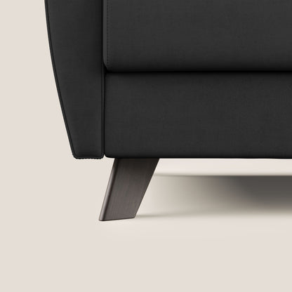 Callisto Divano letto matrimoniale in tessuto morbido impermeabile T02 nero