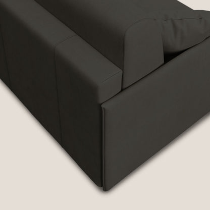 Evans Divano letto in morbido tessuto impermeabile T02 nero