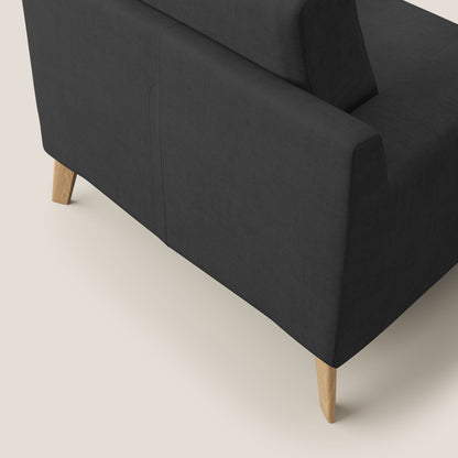 Poltroncina danese in tessuto morbido impermeabile T02 nero