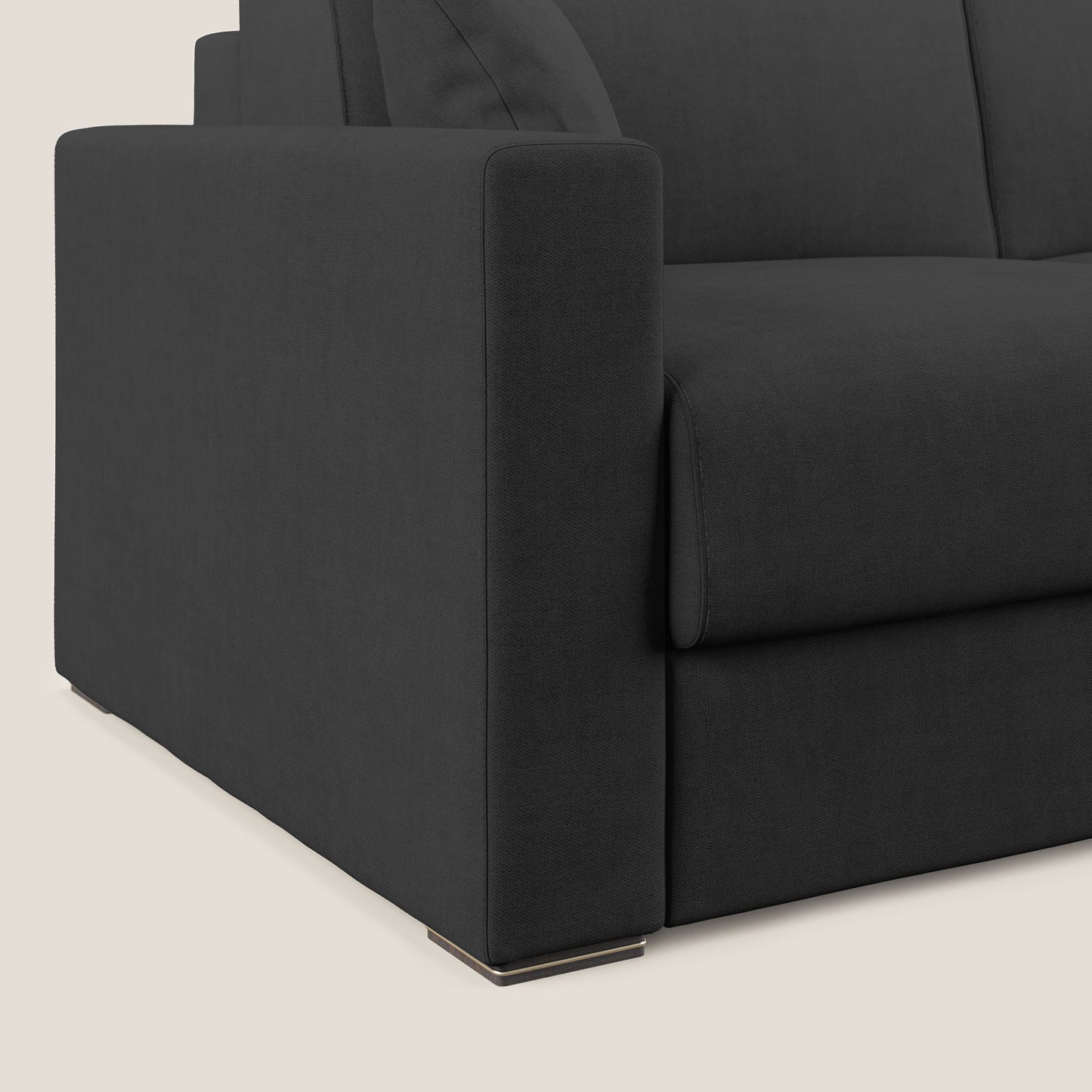 Best Divano letto matrimoniale in tessuto impermeabile T02 nero