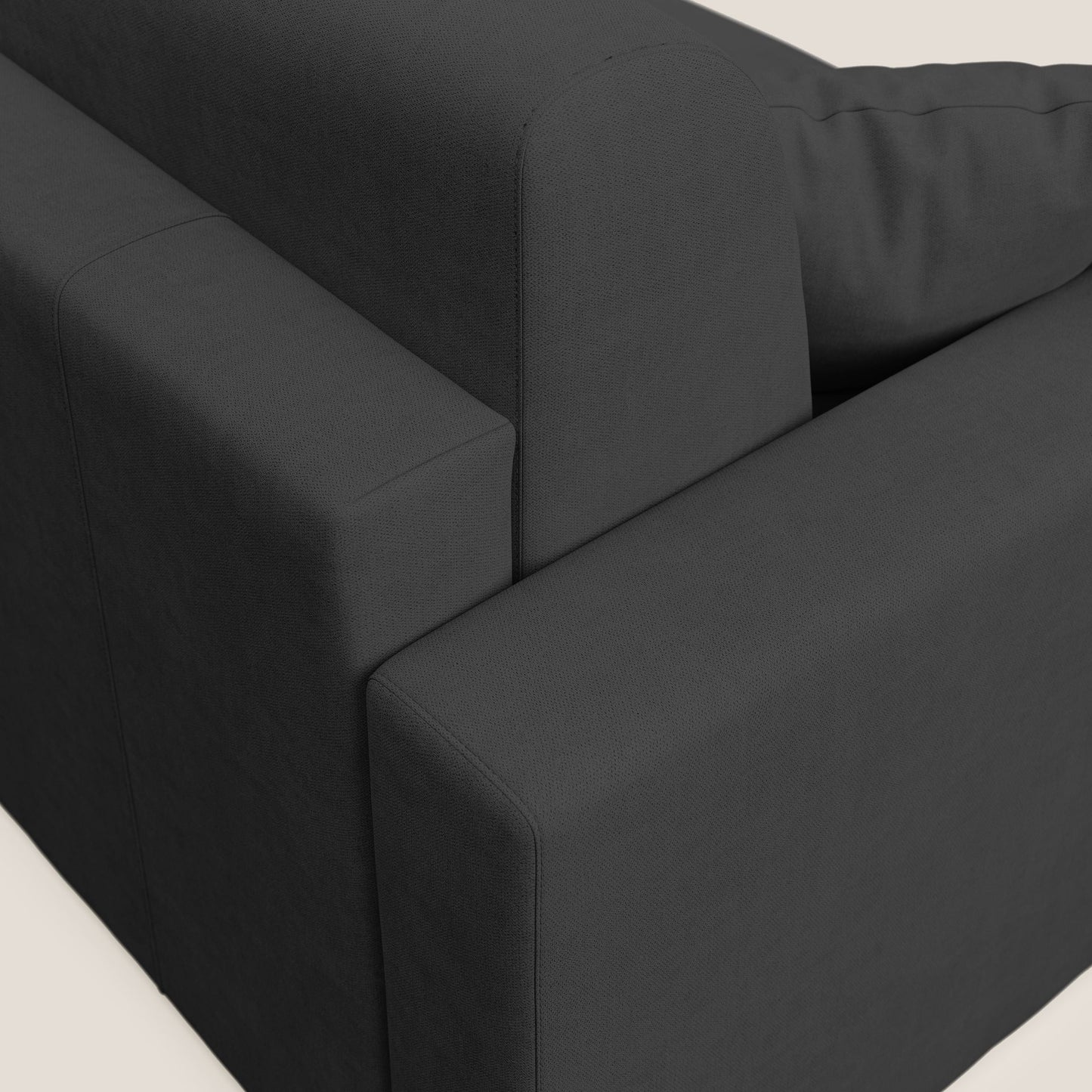 Best Divano letto matrimoniale in tessuto impermeabile T02 nero