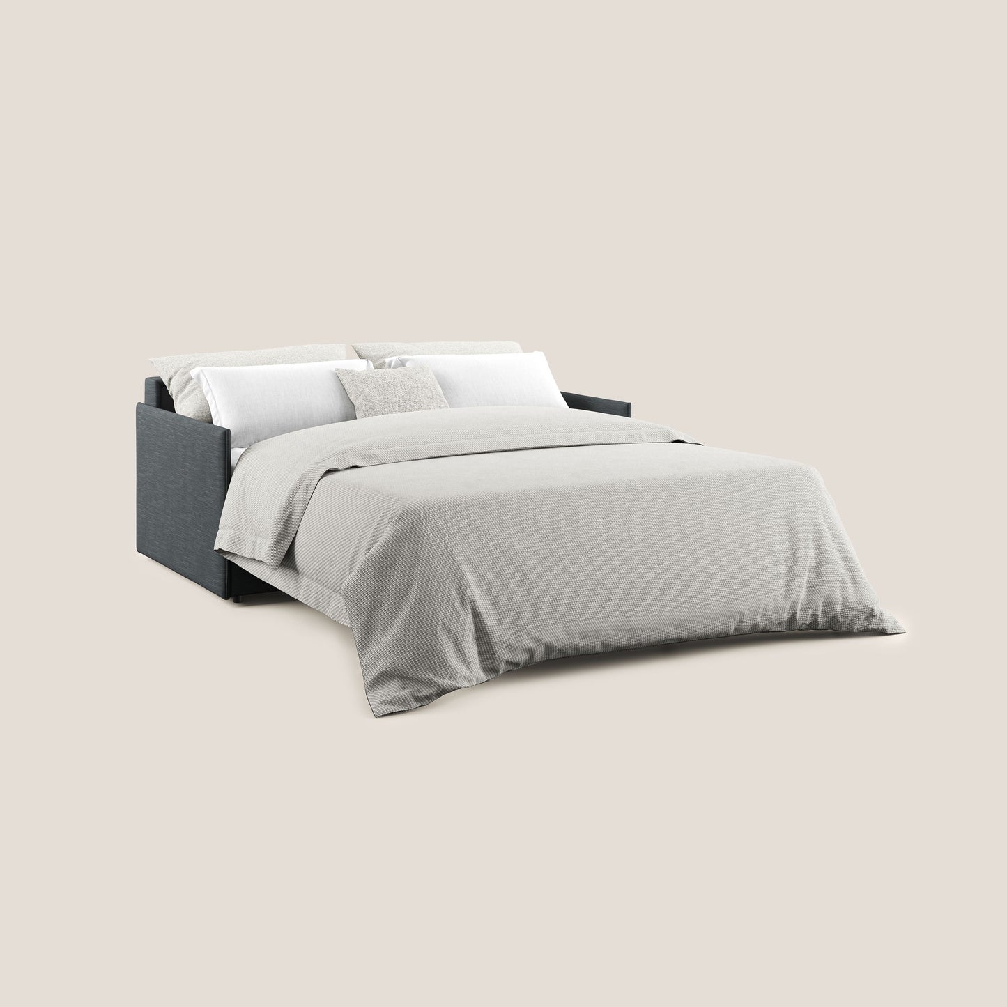 Evans Divano letto in tessuto Ecosostenibile antracite