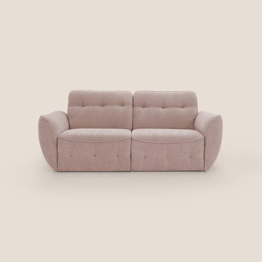 Cerbero divano 2 e 3 posti in morbido bouclé impermeabile T07 rosa