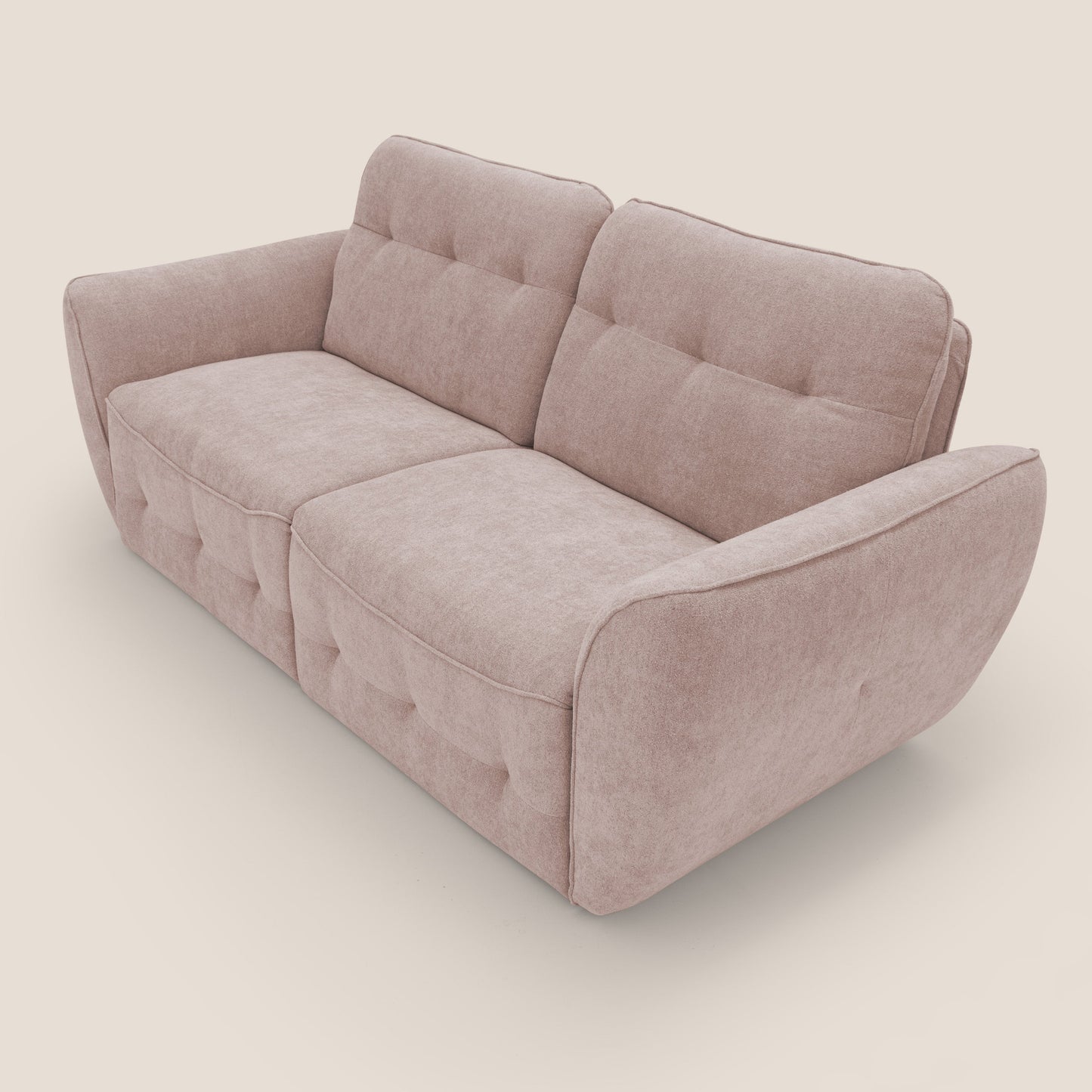 Cerbero divano 2 e 3 posti in morbido bouclé impermeabile T07 rosa