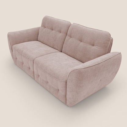 Cerbero divano 2 e 3 posti in morbido bouclé impermeabile T07 rosa