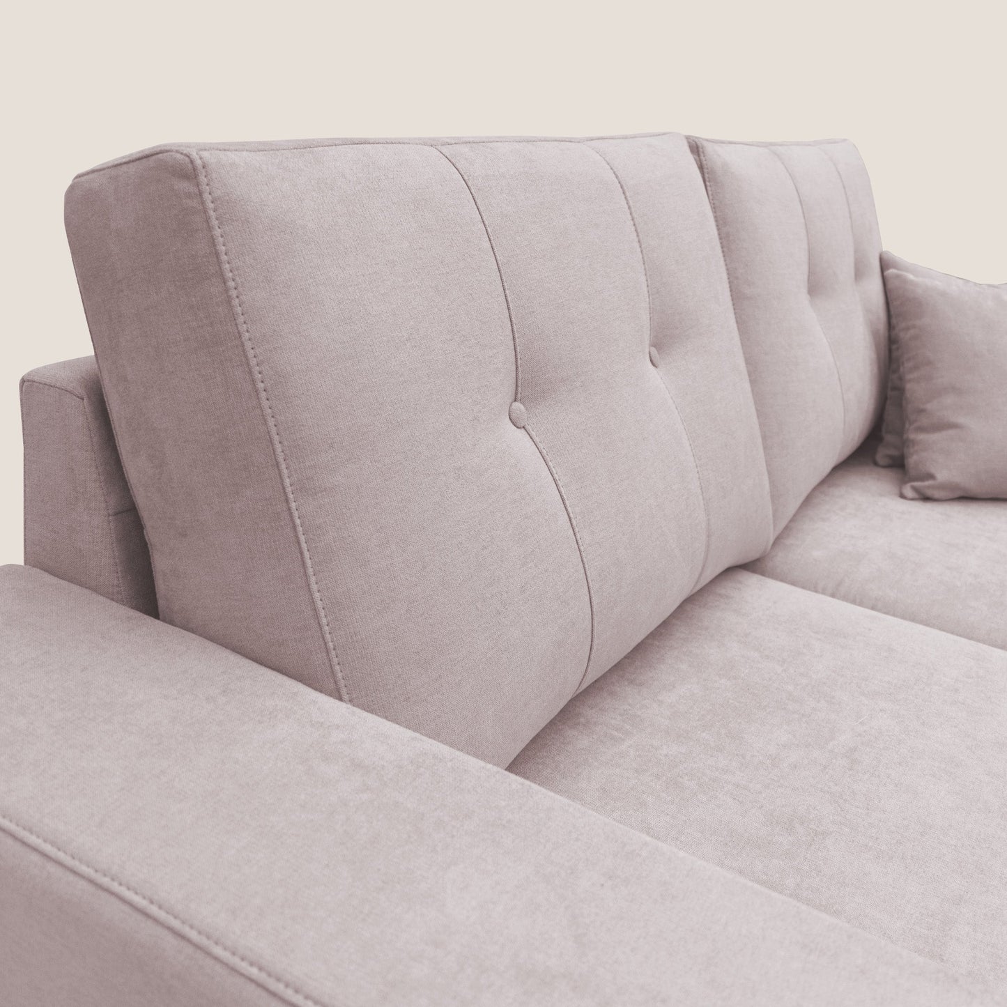 Giove divano in morbido tessuto impermeabile T02 rosa