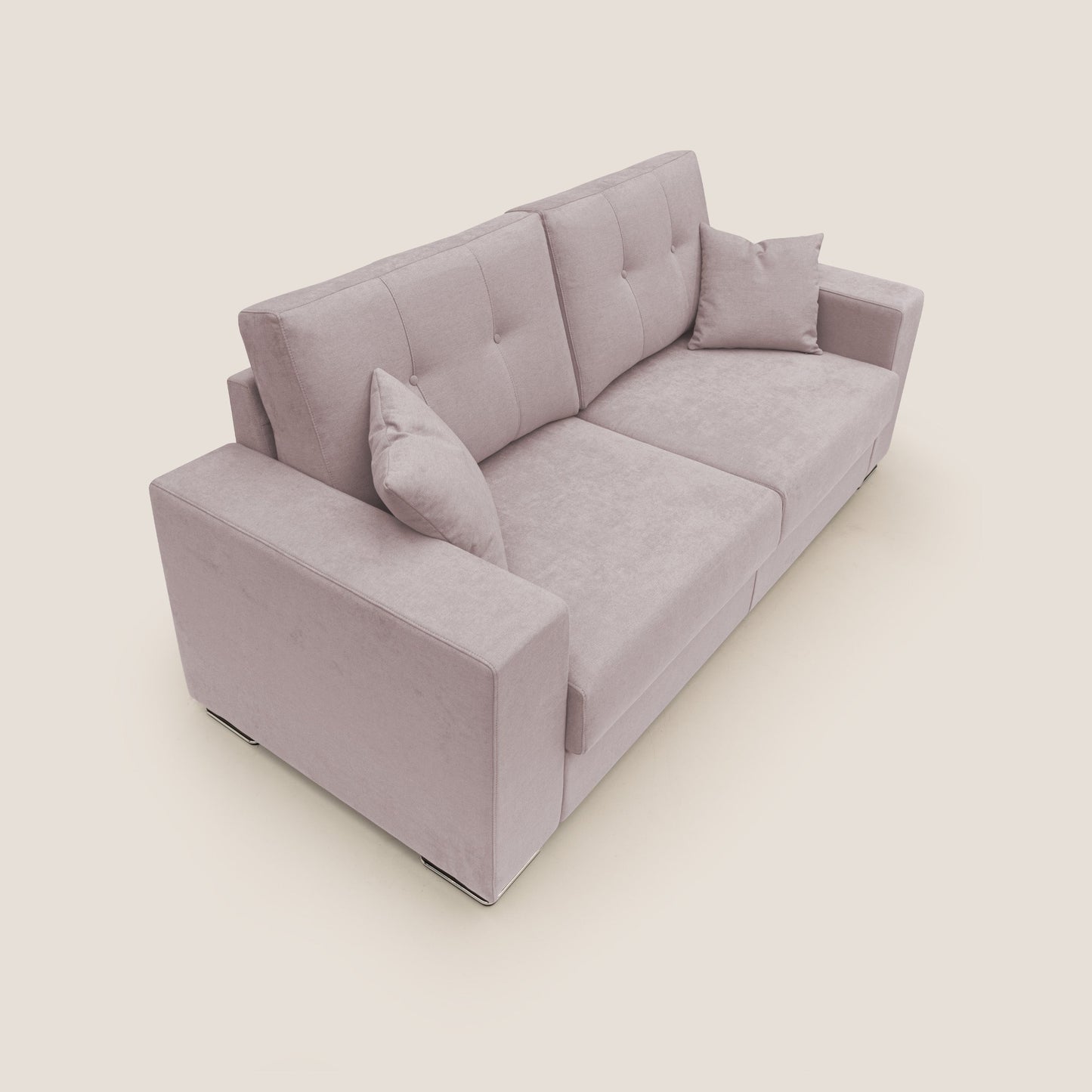 Giove divano in morbido tessuto impermeabile T02 rosa