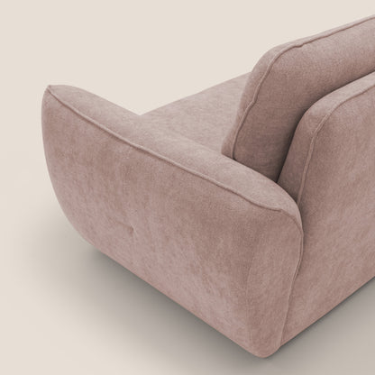 Cerbero divano 2 e 3 posti in morbido bouclé impermeabile T07 rosa
