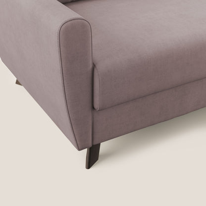 Callisto Divano letto matrimoniale in tessuto morbido impermeabile T02 rosa