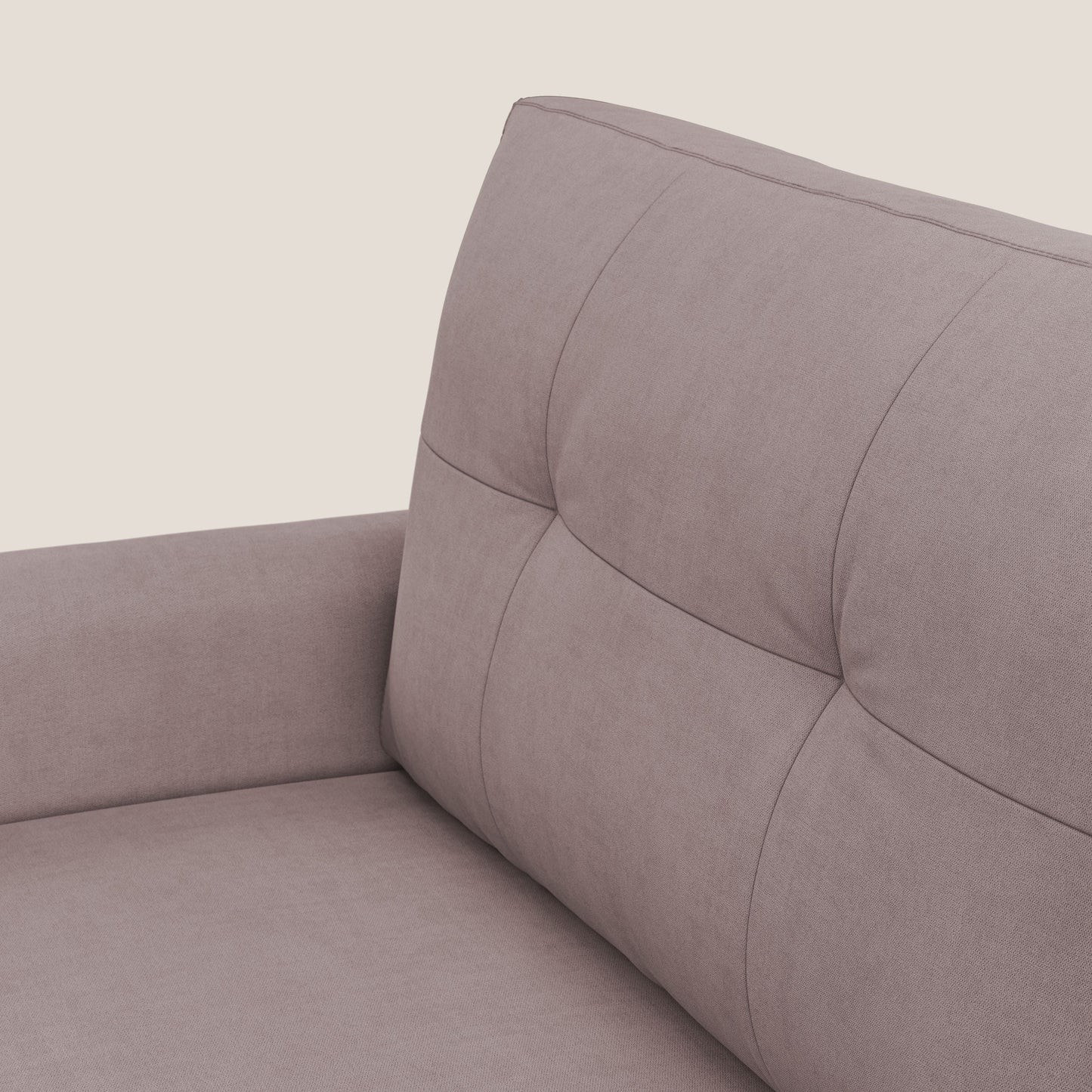 Callisto Divano letto matrimoniale in tessuto morbido impermeabile T02 rosa