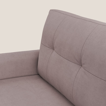 Callisto Divano letto matrimoniale in tessuto morbido impermeabile T02 rosa